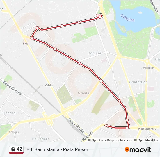 42 Tram Line Map