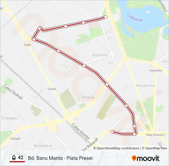 42 Tram Line Map