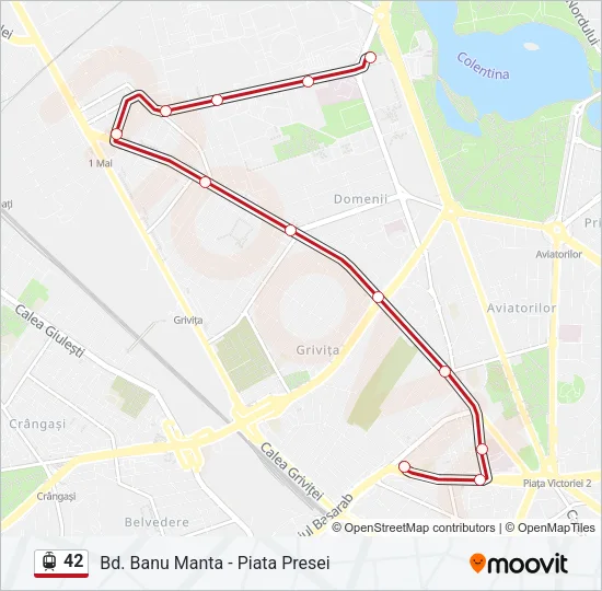 42 Tram Line Map