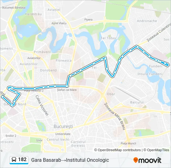 182 Bus Line Map
