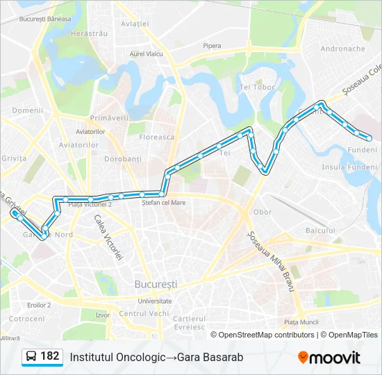 182 Bus Line Map