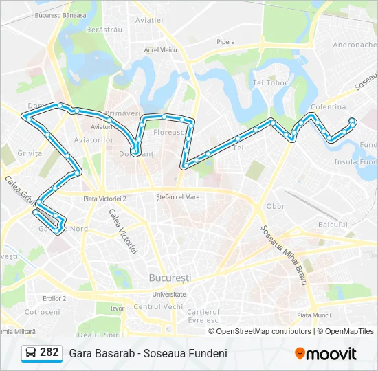 282 Bus Line Map