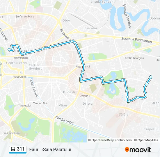 311 Bus Line Map