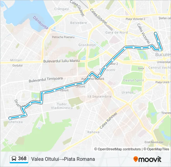 368 Bus Line Map