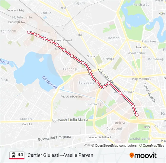 44 Tram Line Map