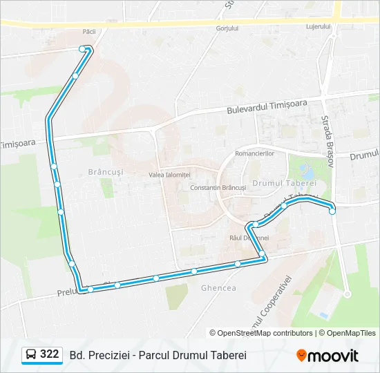 322 Bus Line Map