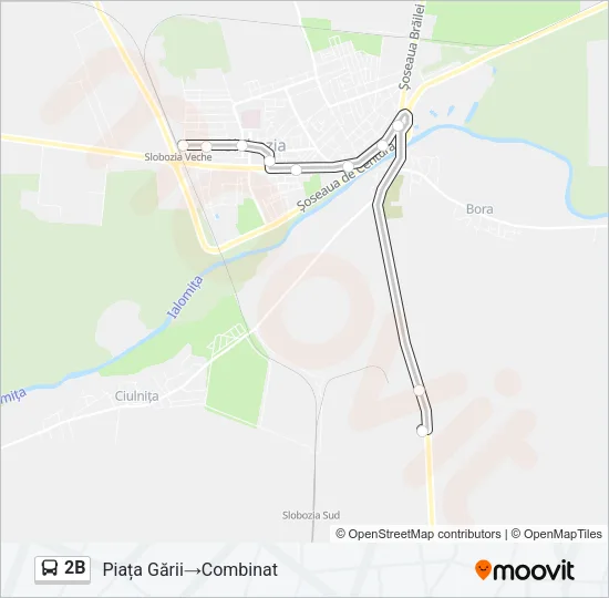 2B Bus Line Map