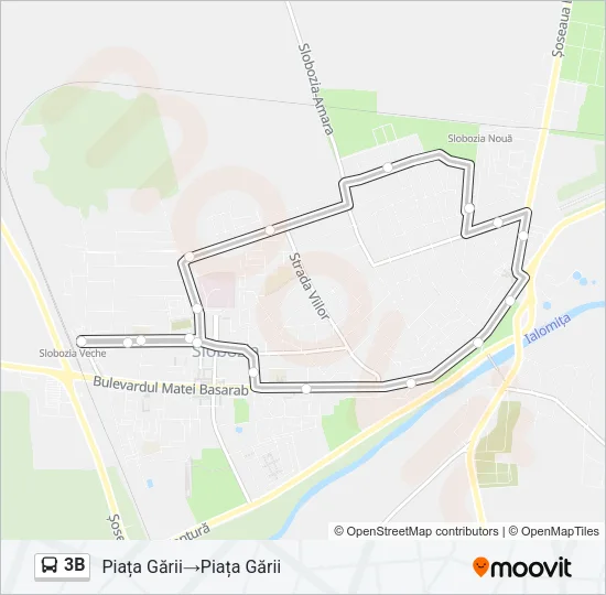 3B Bus Line Map