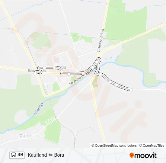 4B Bus Line Map