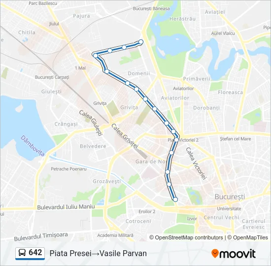 642 Bus Line Map