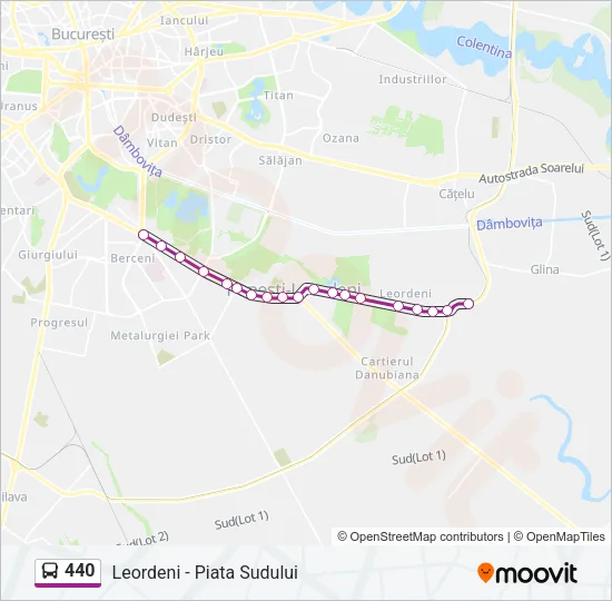 440 Bus Line Map