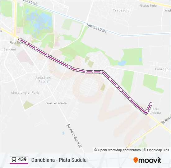 439 Bus Line Map