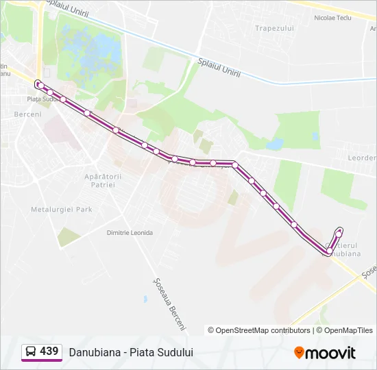 439 Bus Line Map