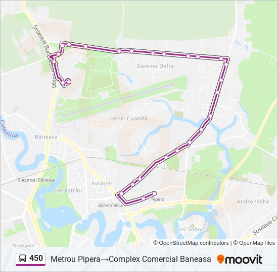 450 bus Line Map