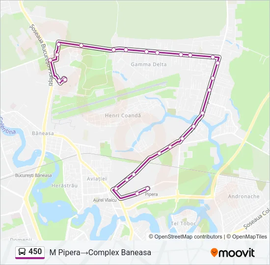 450 Bus Line Map