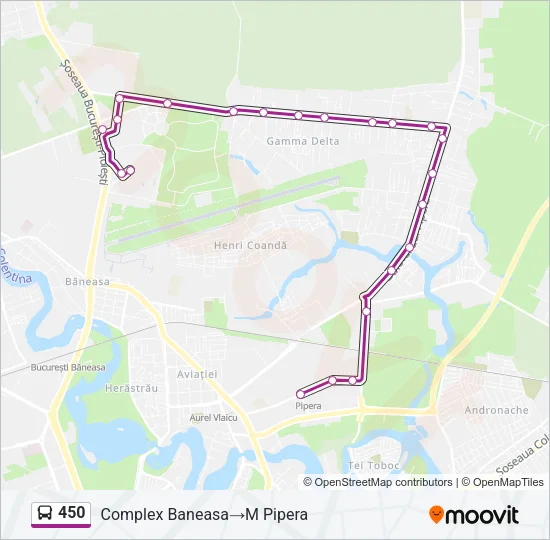 450 Bus Line Map