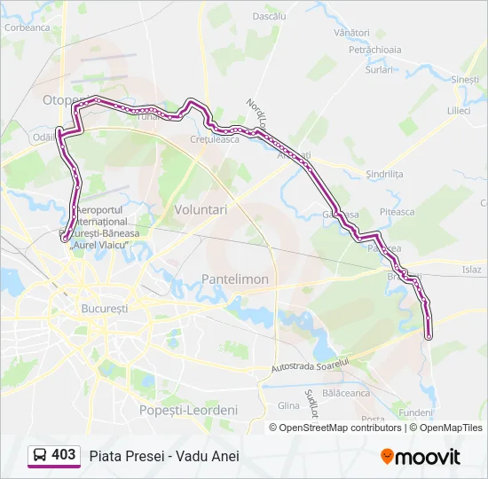 403 Bus Line Map