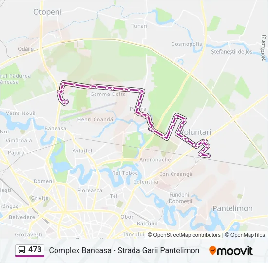 473 Bus Line Map