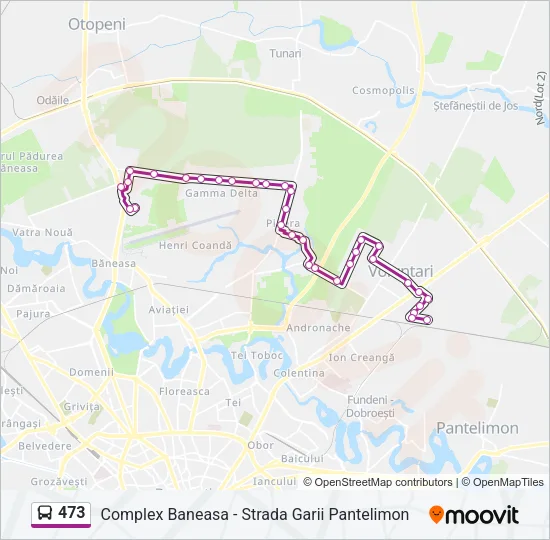 473 Bus Line Map