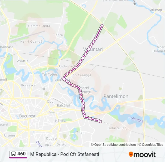 460 Bus Line Map