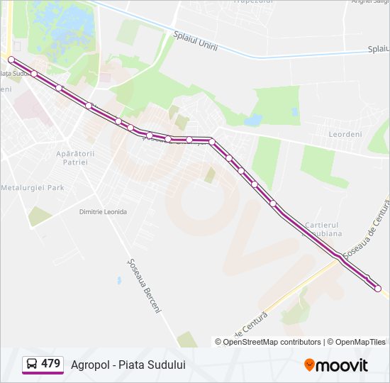 479 bus Line Map