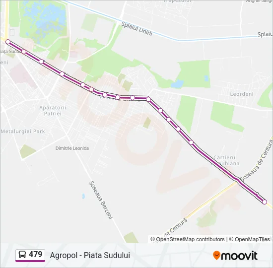 479 Bus Line Map
