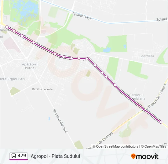 479 Bus Line Map