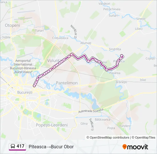 417 Bus Line Map