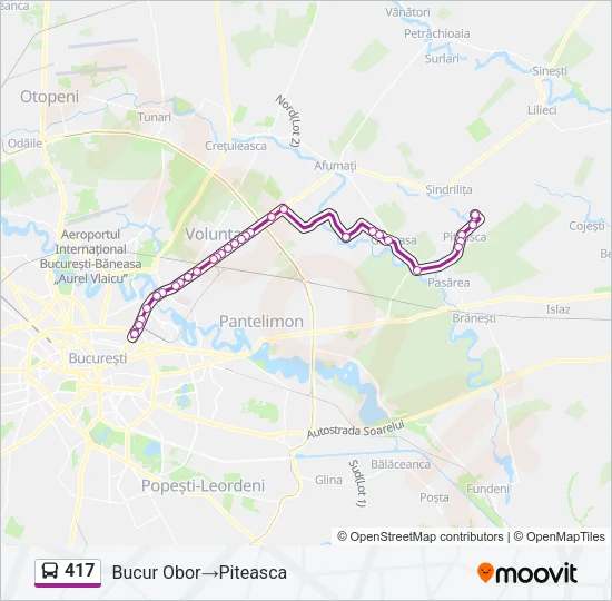 417 Bus Line Map