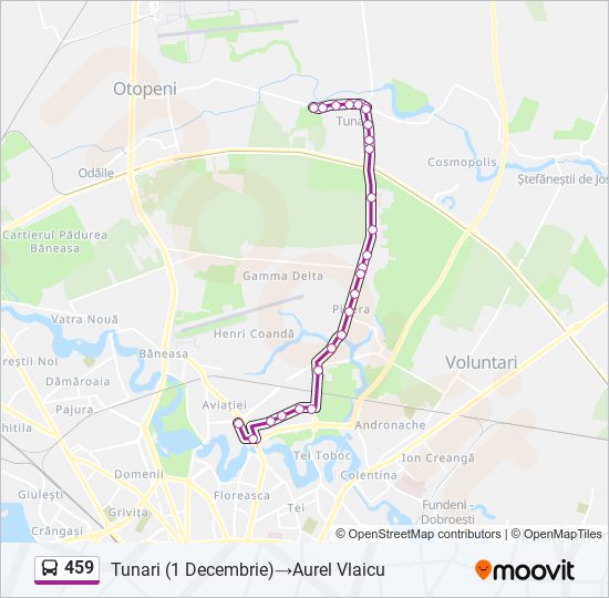 459 bus Line Map