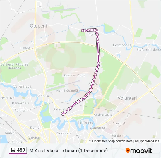 459 Bus Line Map
