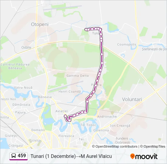 459 Bus Line Map
