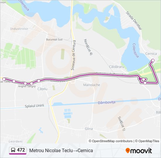 472 bus Line Map