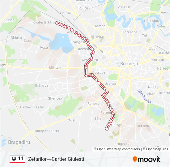 11 Tram Line Map