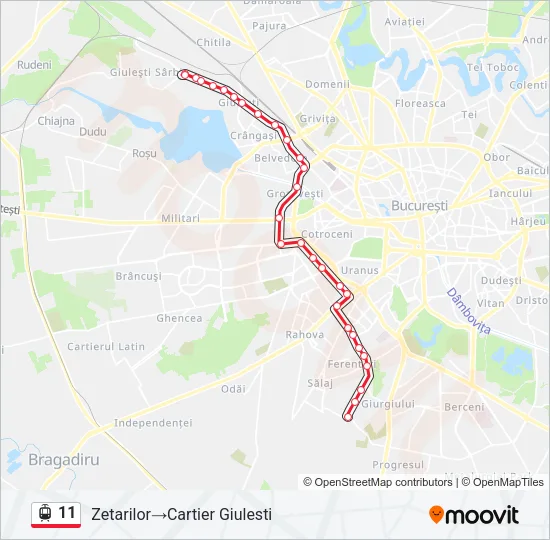11 Tram Line Map