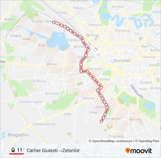 11 Tram Line Map