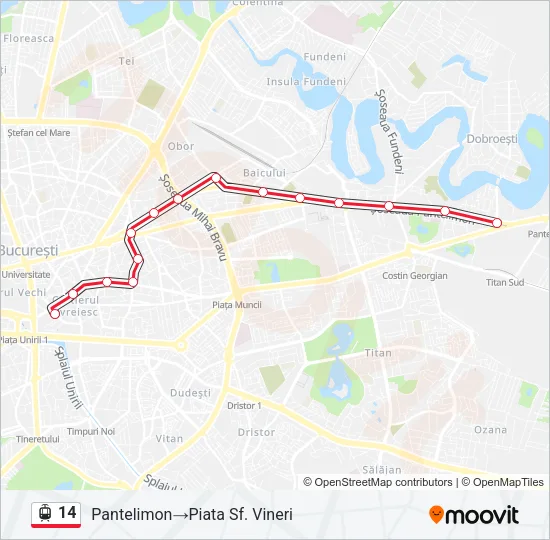 14 Tram Line Map