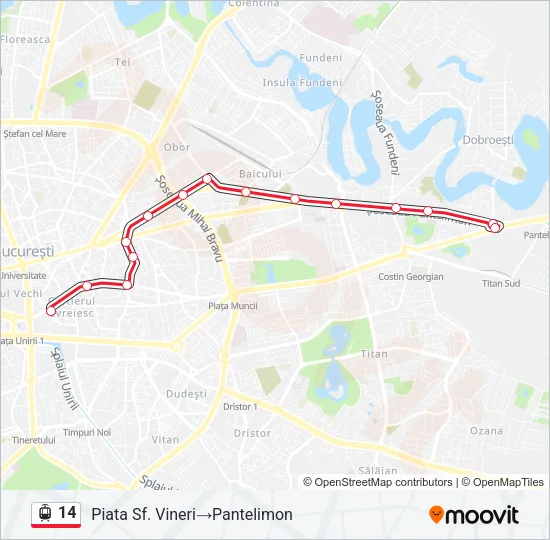 14 Tram Line Map