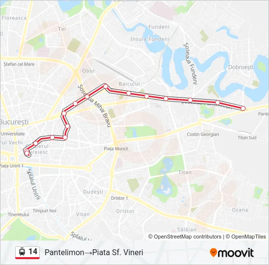 14 Tram Line Map