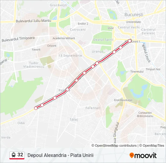 32 Tram Line Map