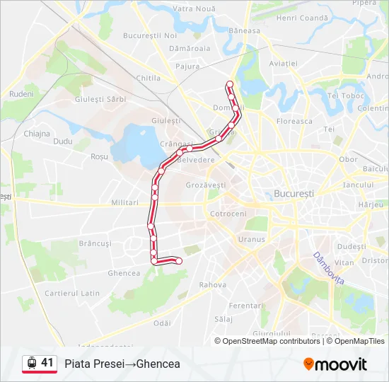 41 Tram Line Map