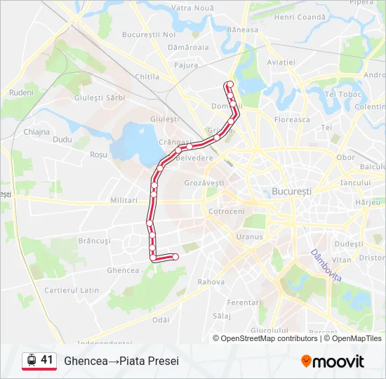 41 Tram Line Map