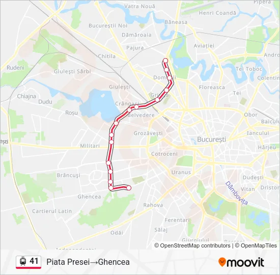 41 Tram Line Map