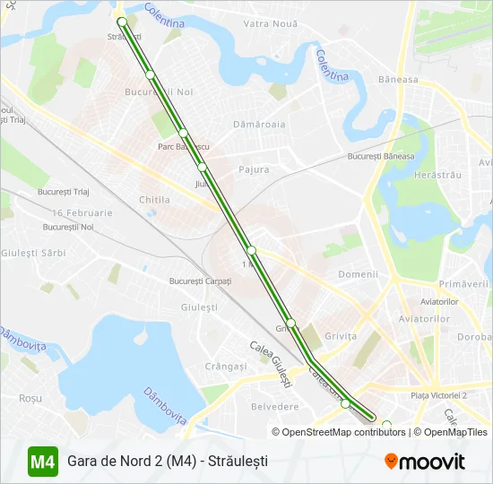 M4 Metro Line Map