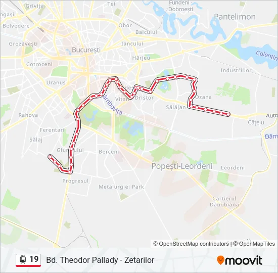 19 Tram Line Map