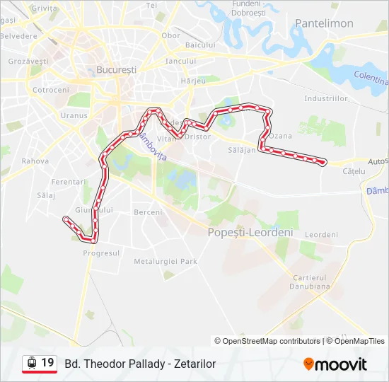 19 Tram Line Map