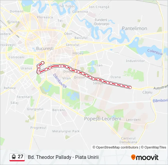 27 Tram Line Map