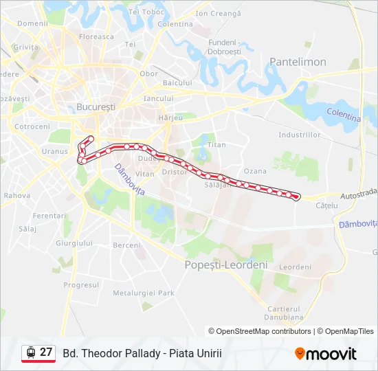 27 Tram Line Map