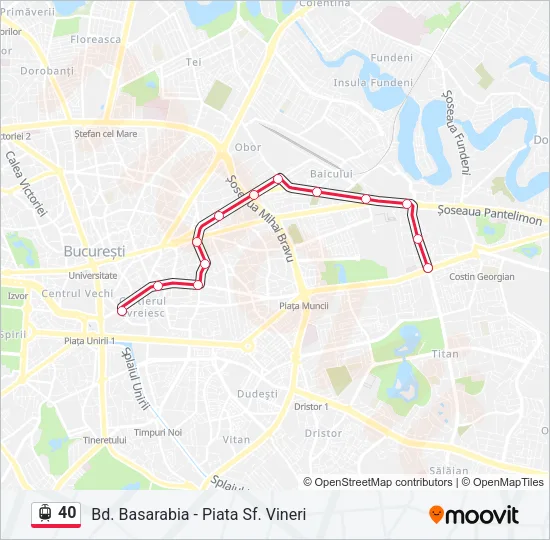 40 Tram Line Map