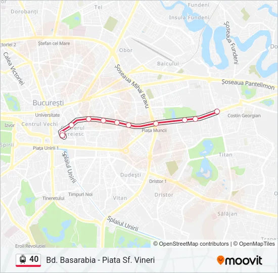 40 Tram Line Map